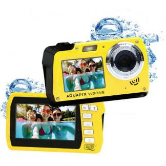 Easypix W3048-Y Edge Digitalkamera 48 Megapixel Gul Undervattenskamera, Frontdisplay