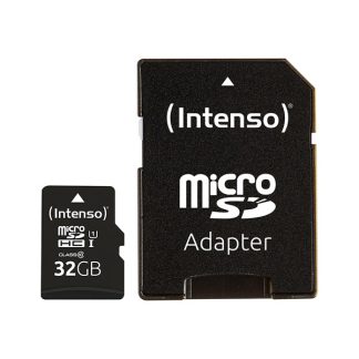 Intenso - flash memory card - 32 GB - microSDHC UHS-I