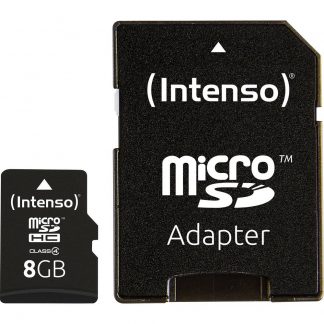 Intenso microSDHC-Kort 8 GB Class 4 inkl. SD-adapter