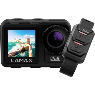 Lamax W9.1 Actionkamera 4K, inklusive Stativ, vattentät, Tidsförskjutning;, Slow motion, Stöttålig, WLAN, Dubbel display