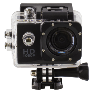 Sportkamera, 720p, vattentät 30m, micro-SD kortplats, svart